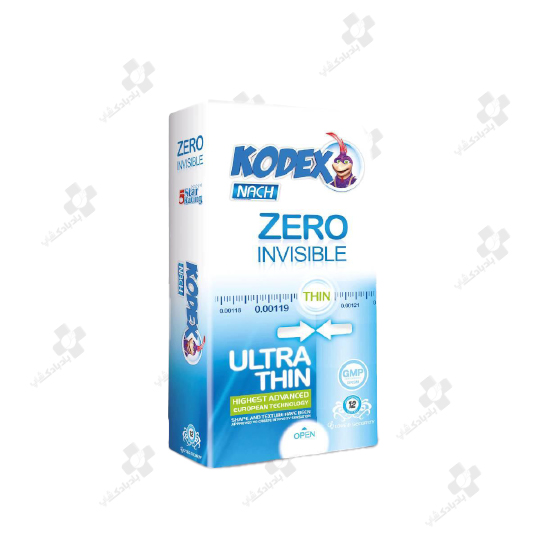 خرید کاندوم فوق نازک کدکس مدل zero invisible