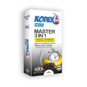 کاندوم تاخیری خاردار میوه ای ناچ کدکس مدل MASTER 3IN1
